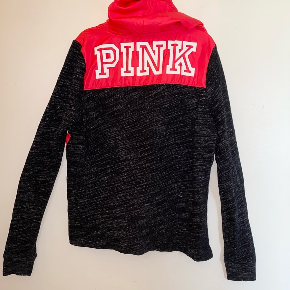 VS Victoria’s Secret PINK Fleece Anorak 1/2 Zip Pullover Hoodie (Size: SP)